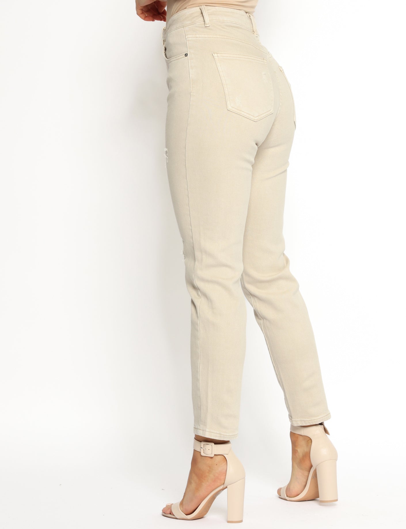 Hello Miss | Mom jeans Mira-6 Beige
