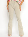 Hello Miss | Flared Jeans Mitty-7 Beige