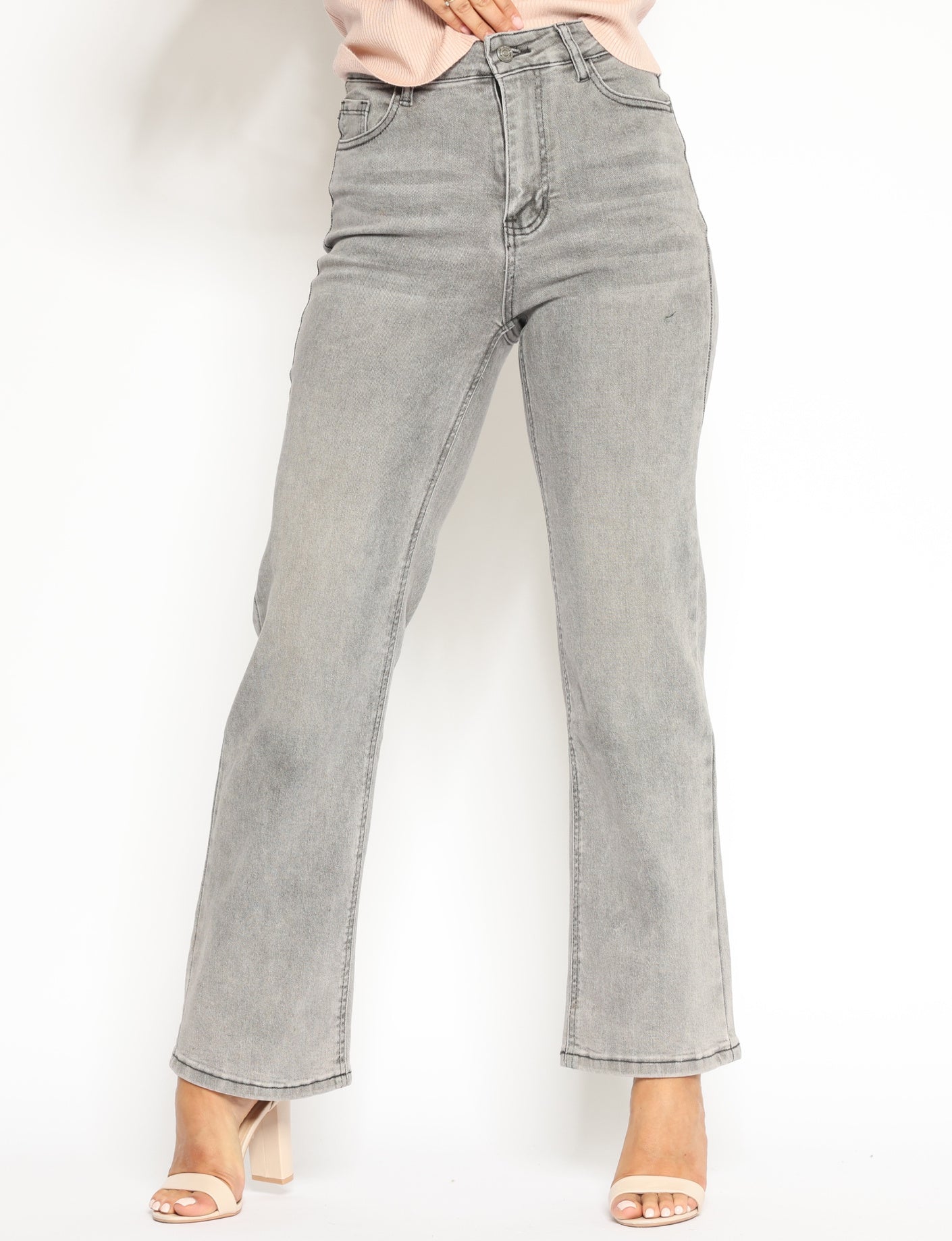 Denim style | Straight jeans Abby Grijs