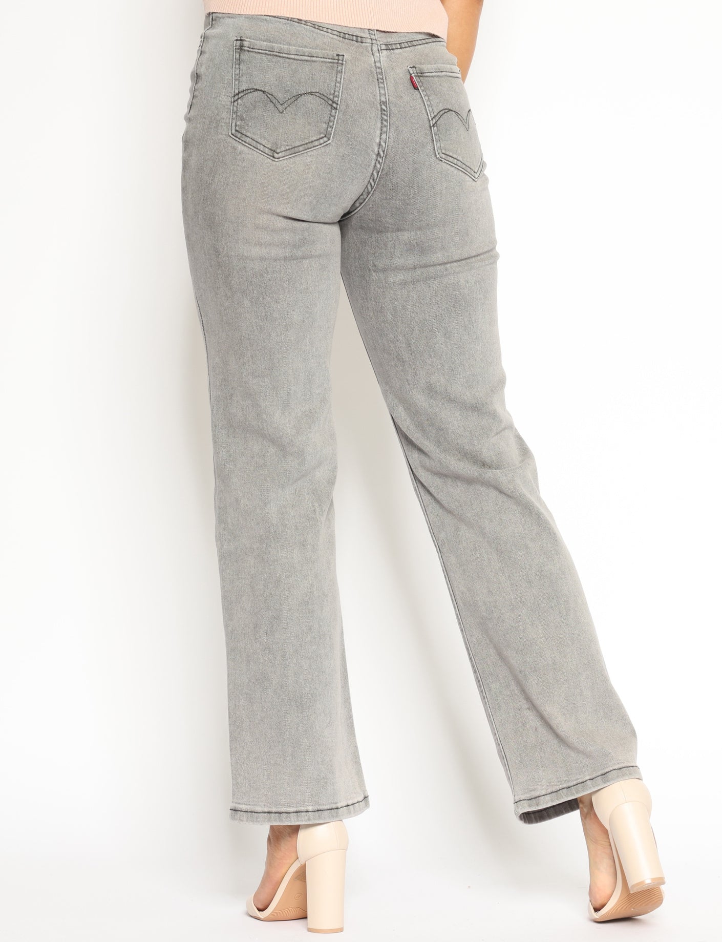 Denim style | Straight jeans Abby Grijs