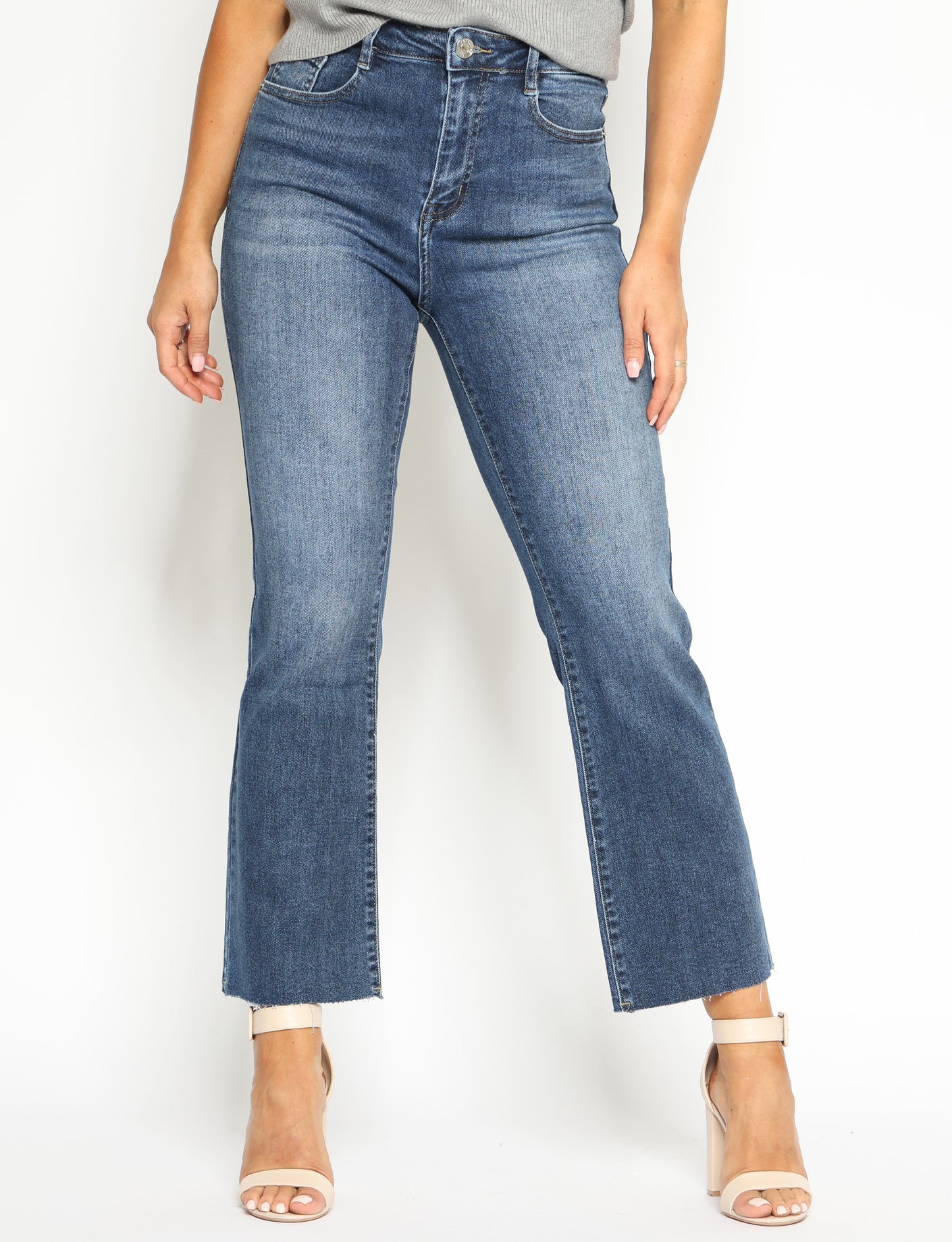 Folyrose | Flared jeans Noor Donkerblauw