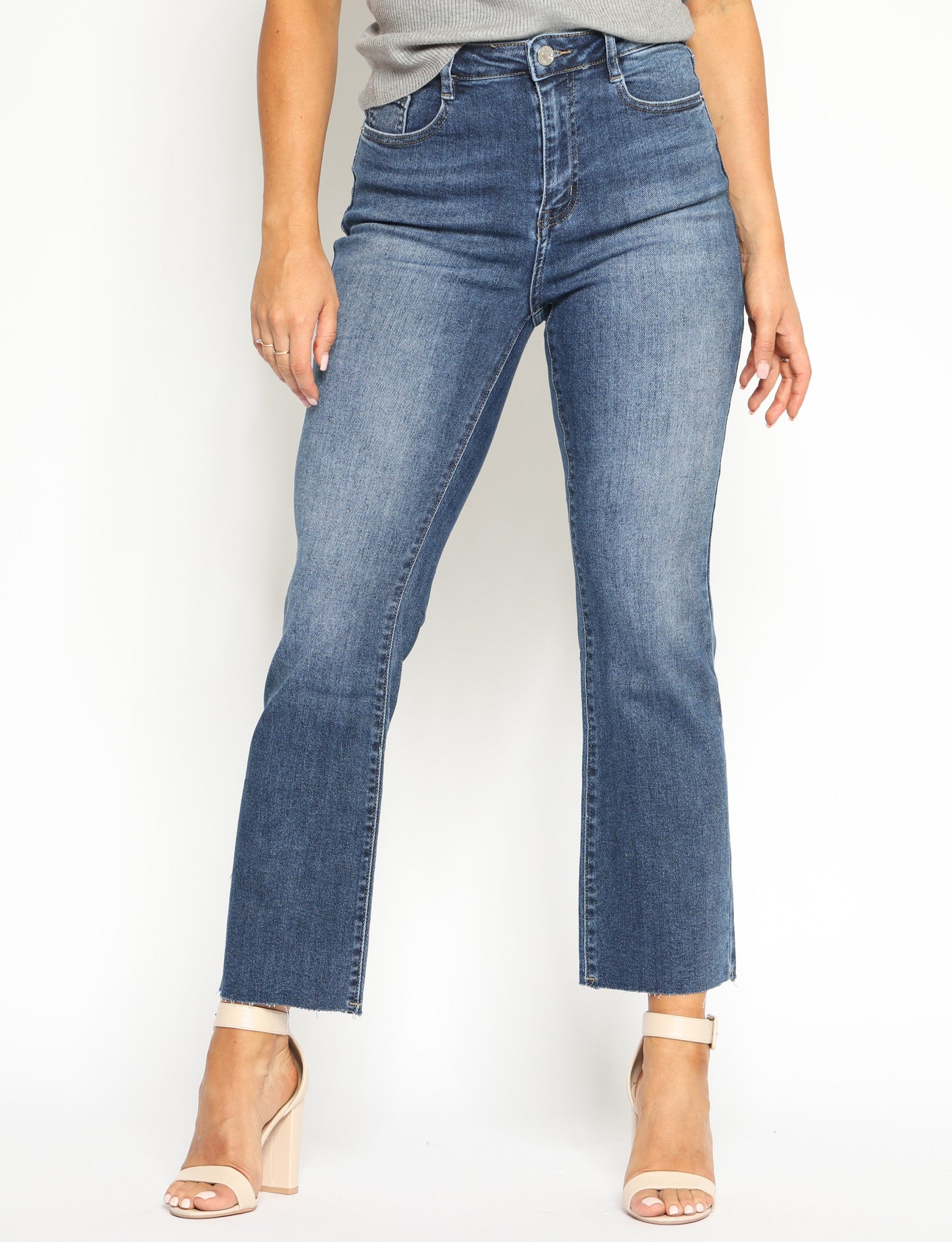 Folyrose | Flared jeans Noor Donkerblauw