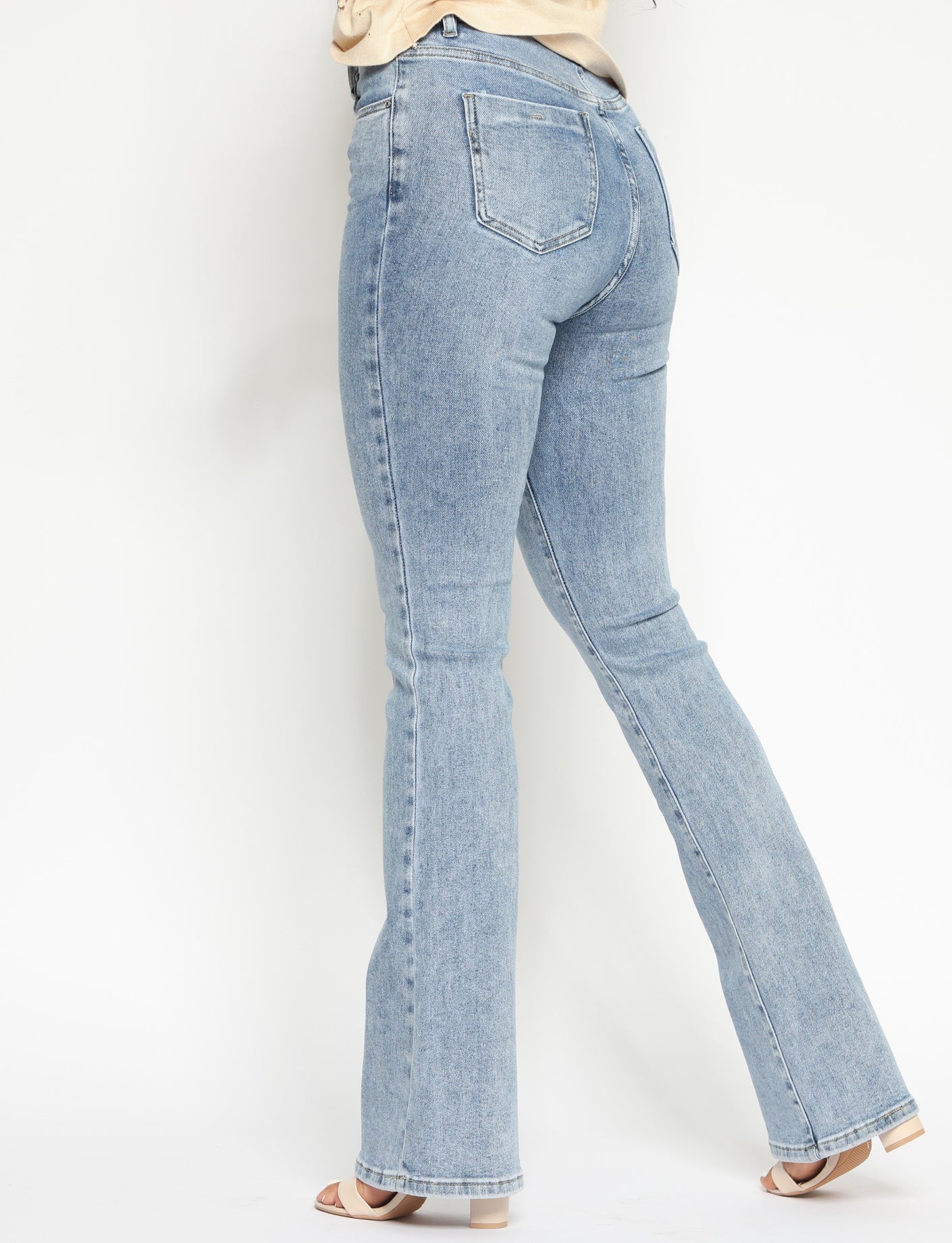Hello Miss | Flared jeans Mitty-17 Blauw
