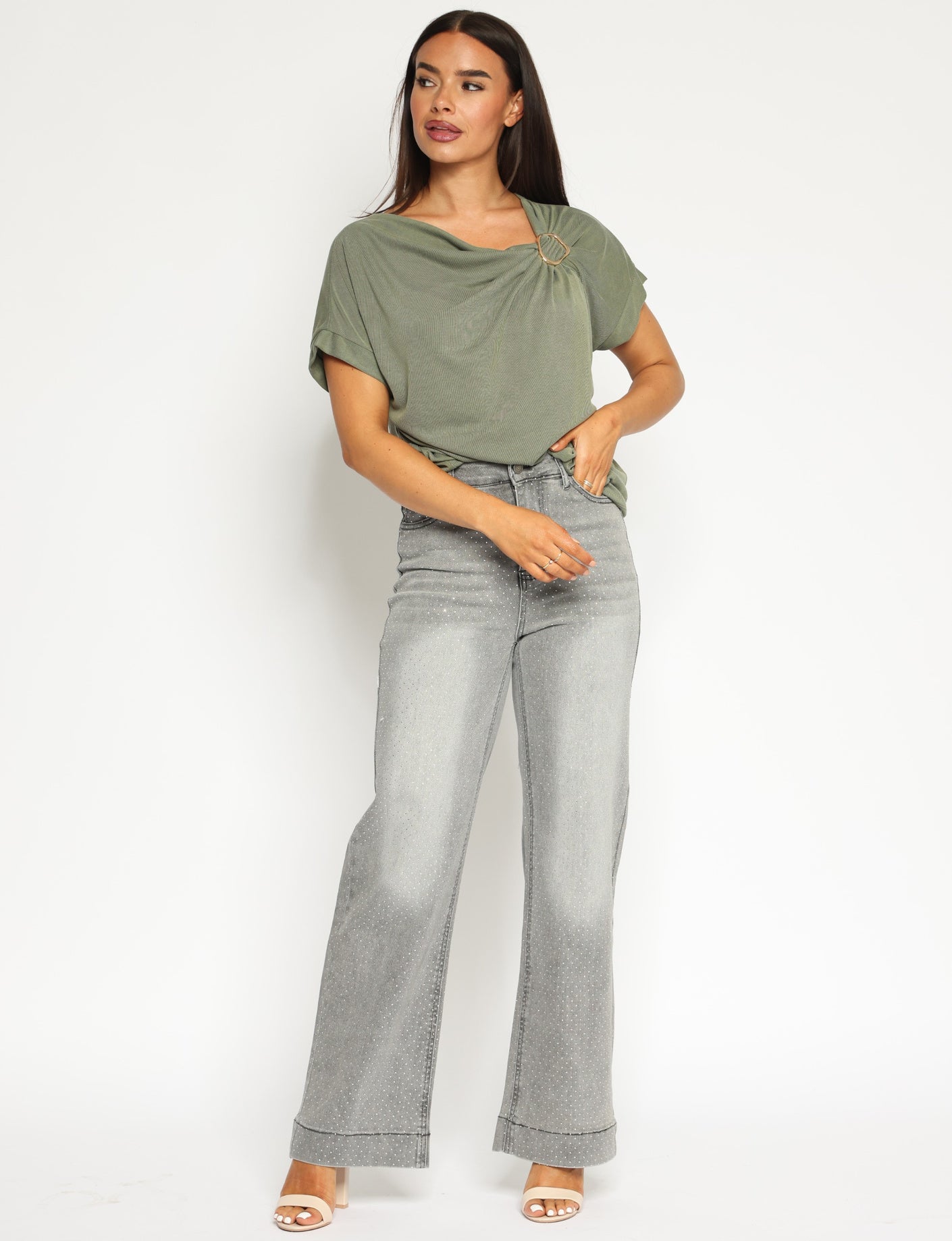 Folyrose | Straight jeans Jimmy Grijs
