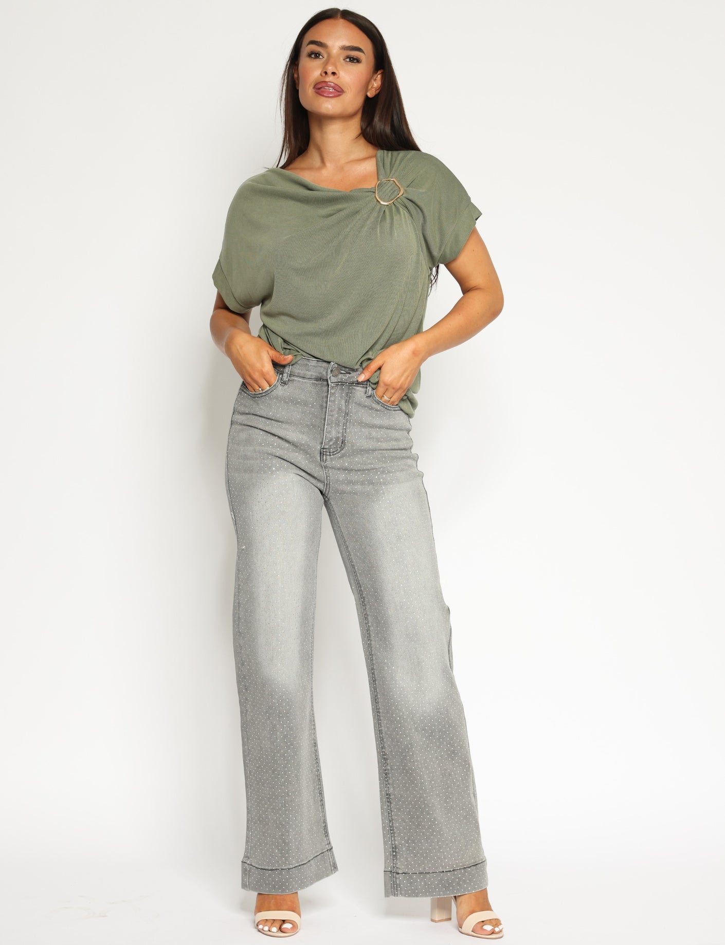 Folyrose | Straight jeans Jimmy Grijs