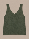 Glitter top met V-hals Zoe Groen