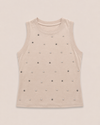 Top met studs Rendey Beige
