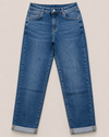 Hello Miss | Mom jeans Mona-2 Donkerblauw