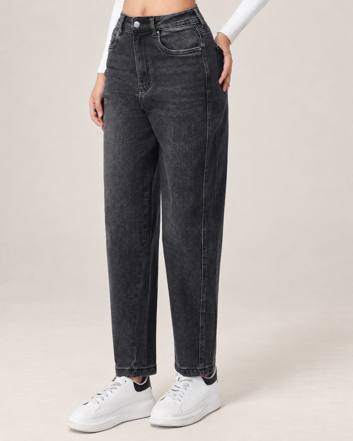 Hello Miss | Ballon jeans Mira-3 Donkergrijs