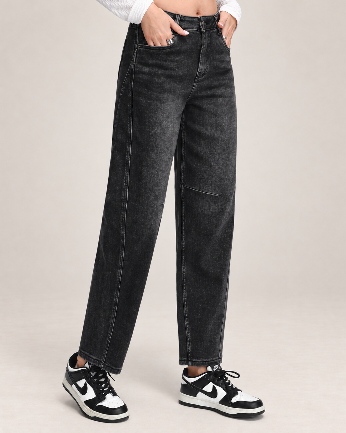Hello Miss | Ballon jeans Saar-3 Zwart