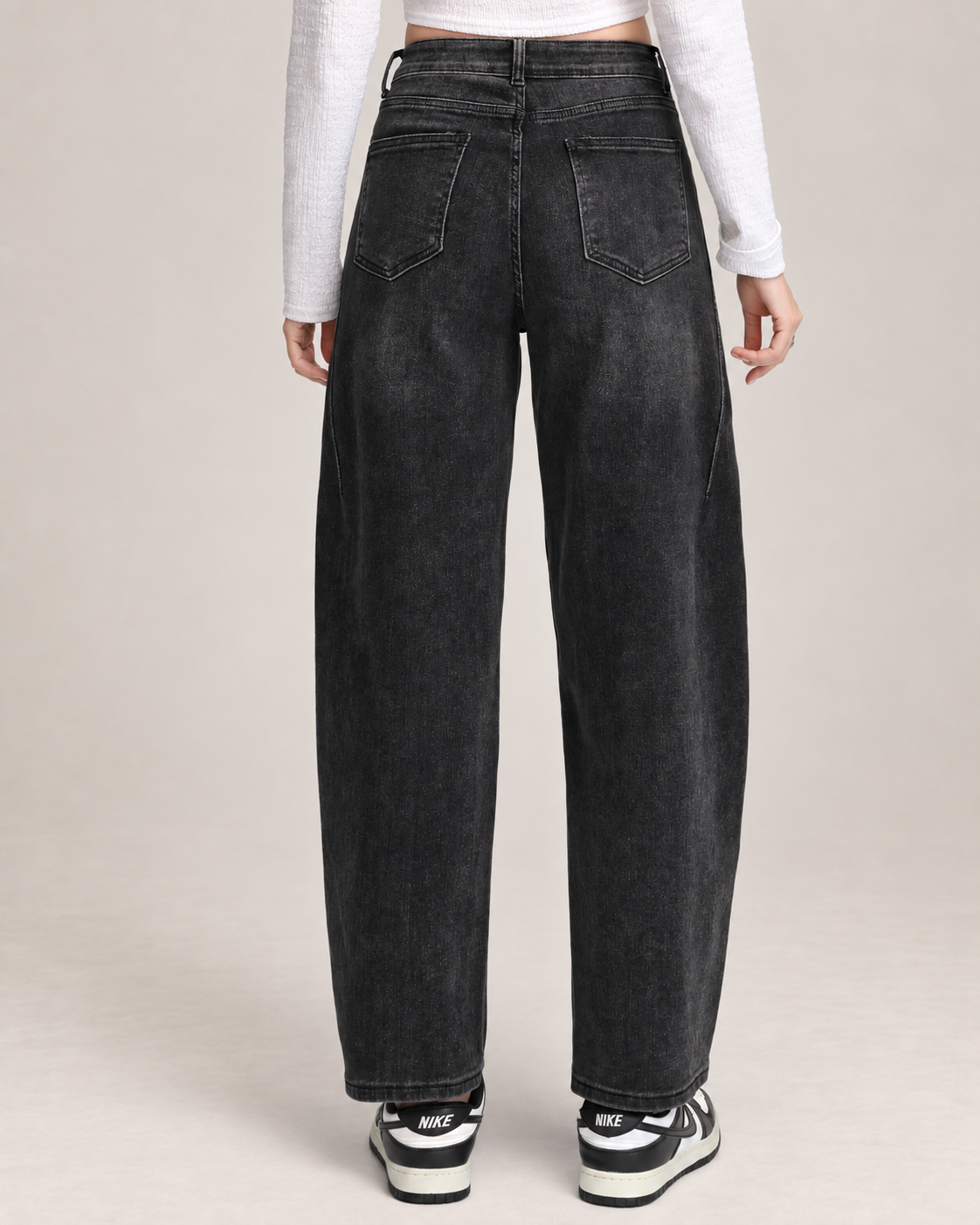 Hello Miss | Ballon jeans Saar-3 Zwart