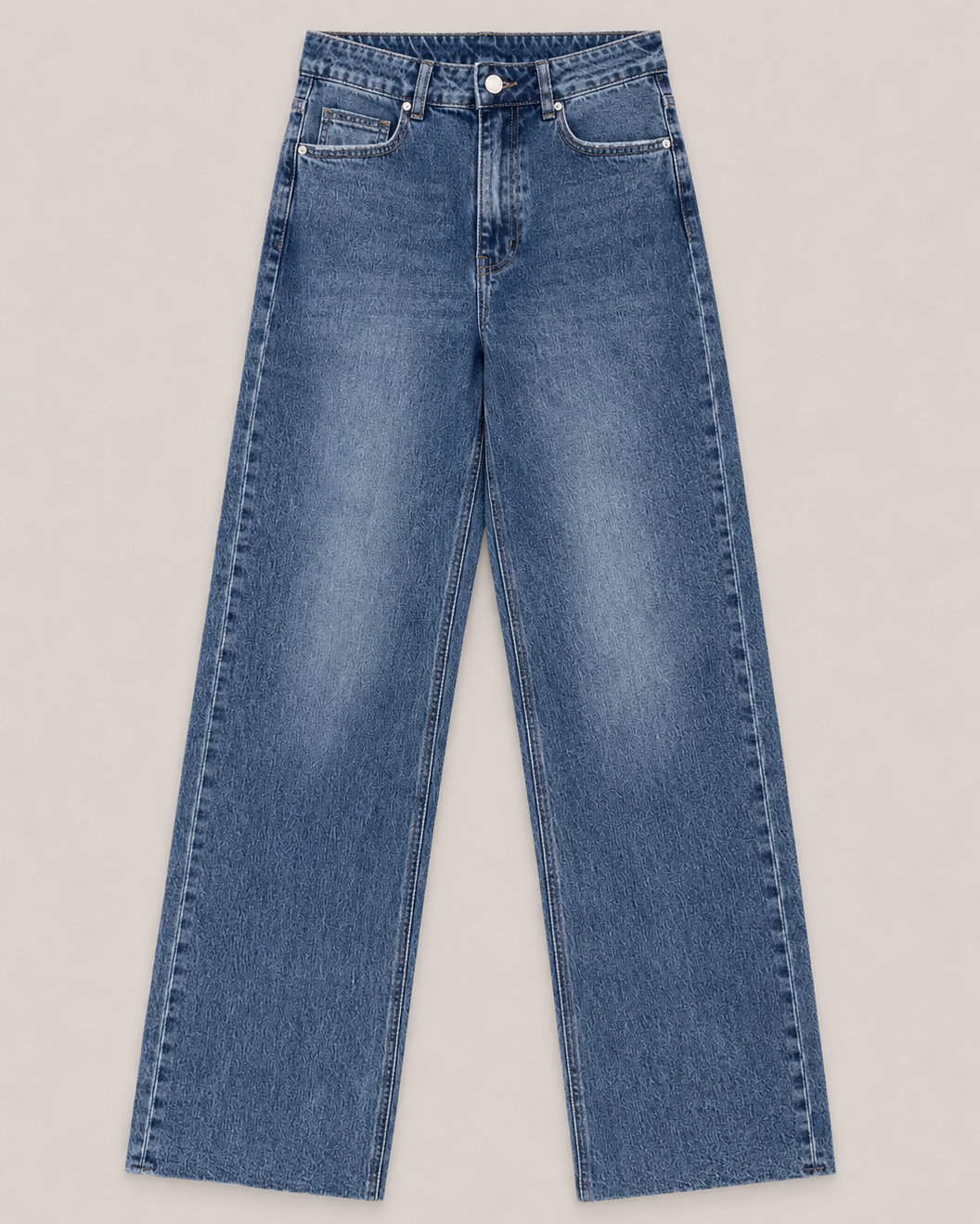 Queen Hearts | Wide leg jeans Nina-9 Donkerblauw