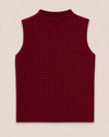 Mouwloze top met glitters Ivy Bordeaux
