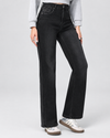 Hello Miss | Wide leg jeans Liz-6 Zwart