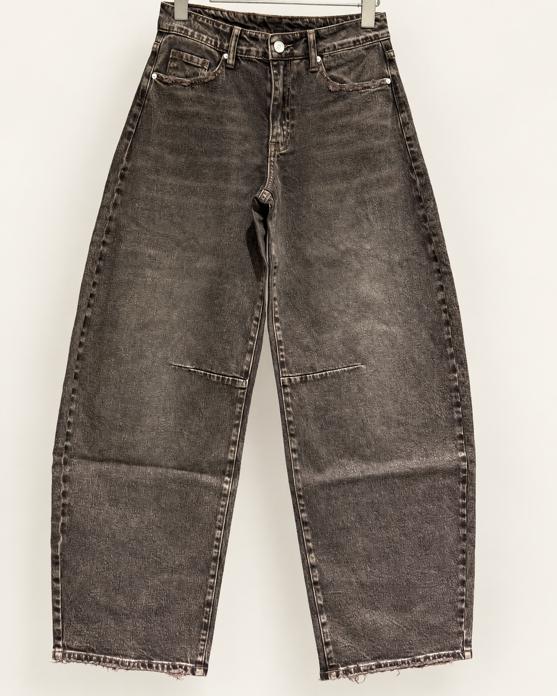 Queen Hearts | Barrel jeans Kyra-14 Donkergrijs // PRE-ORDER