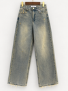 Queen Hearts | Wide leg jeans Eveline Beige