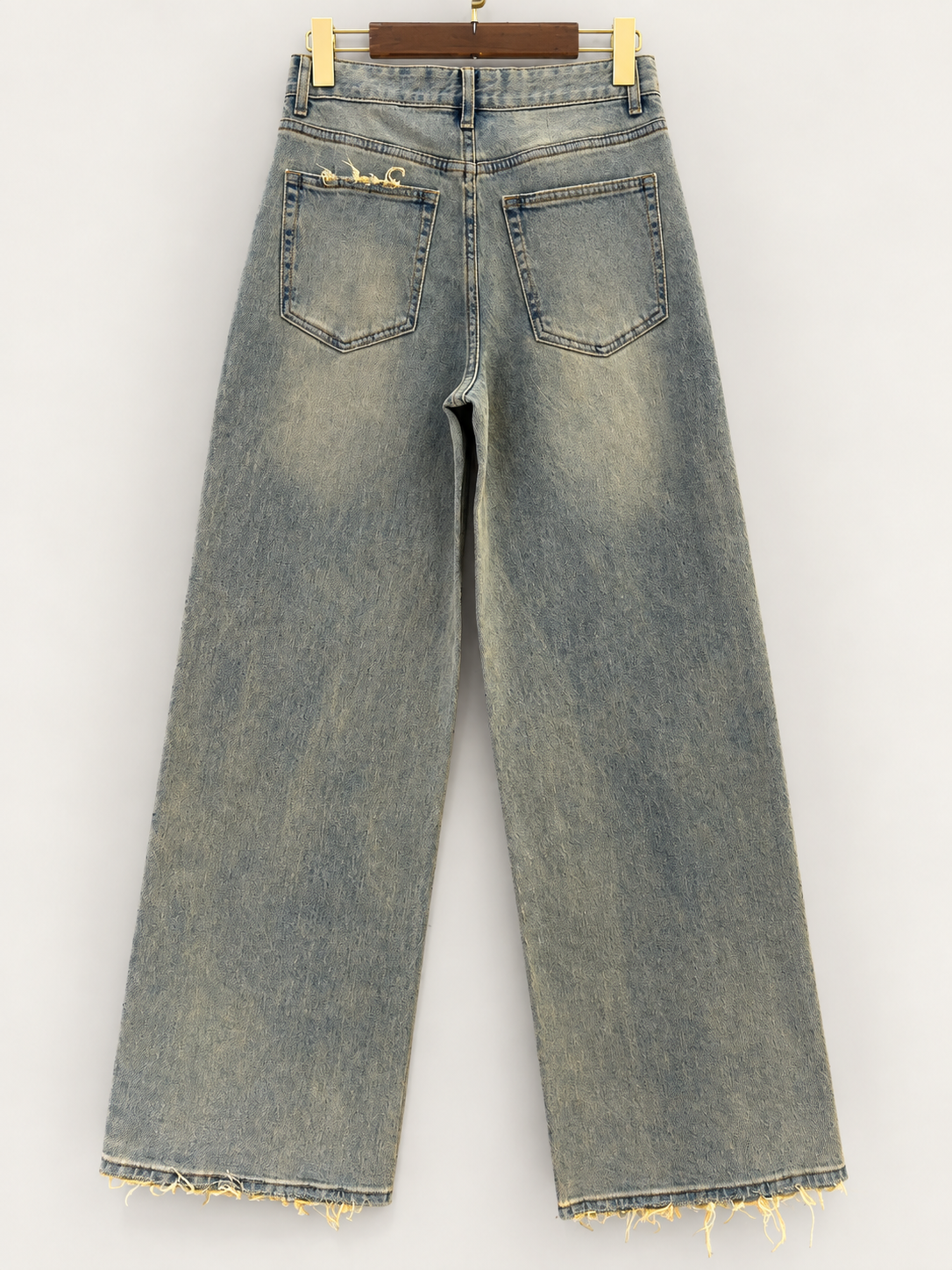 Queen Hearts | Wide leg jeans Eveline Beige