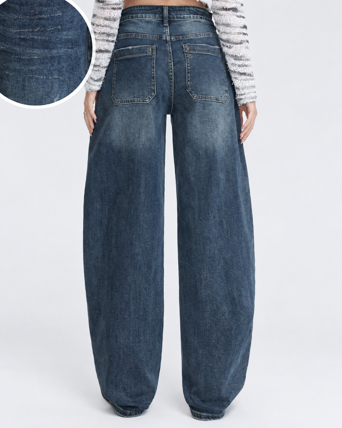 Hello Miss | Ballon jeans met glitters Bibi Donkerblauw