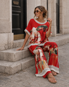 Co-ord set met print Eve Rood
