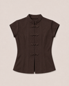 Top met knoopsluiting Ine Donkerbruin