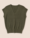 V-hals top met subtiele glitter Reny Groen