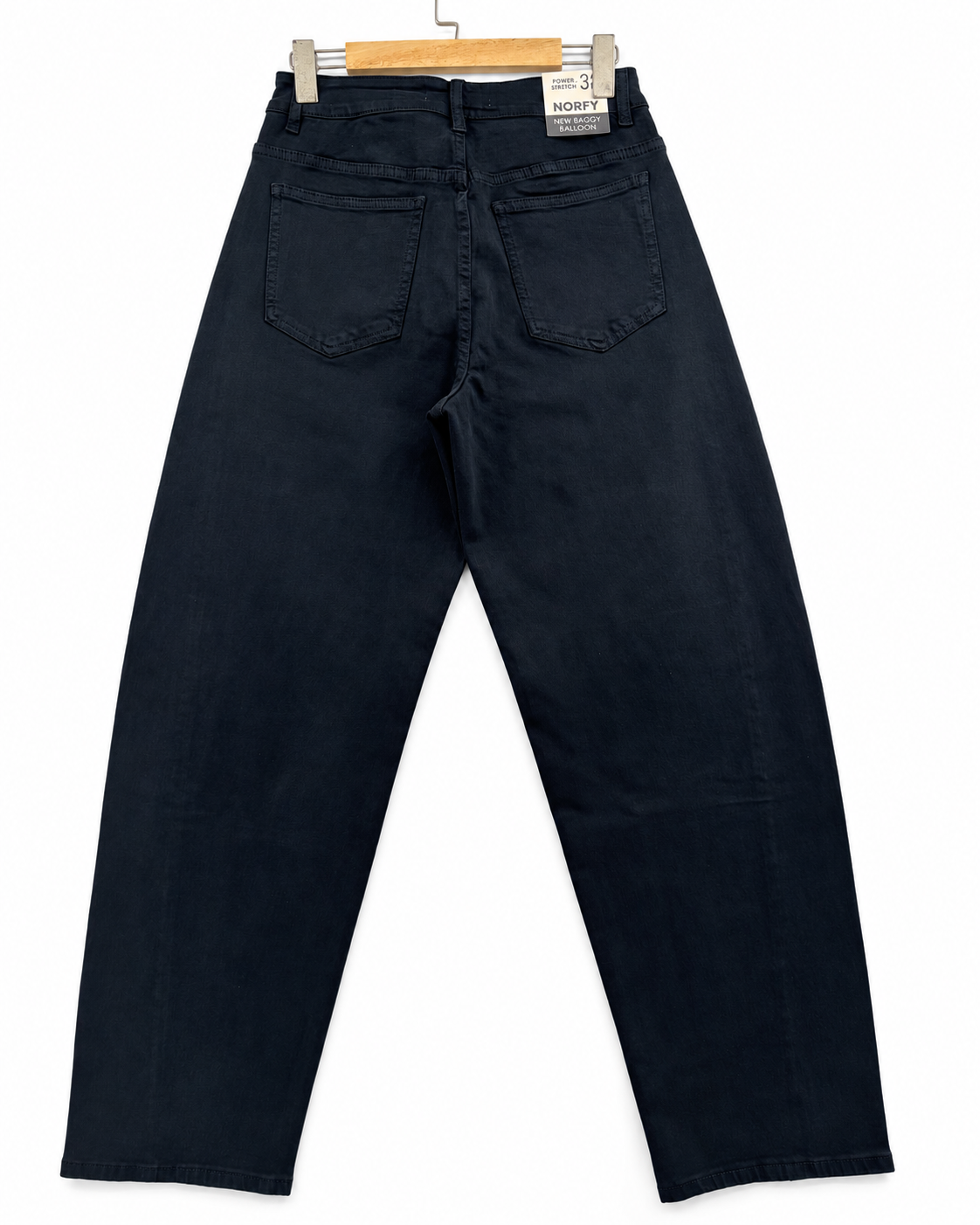 Norfy | Baggy ballon jeans Lola Zwart