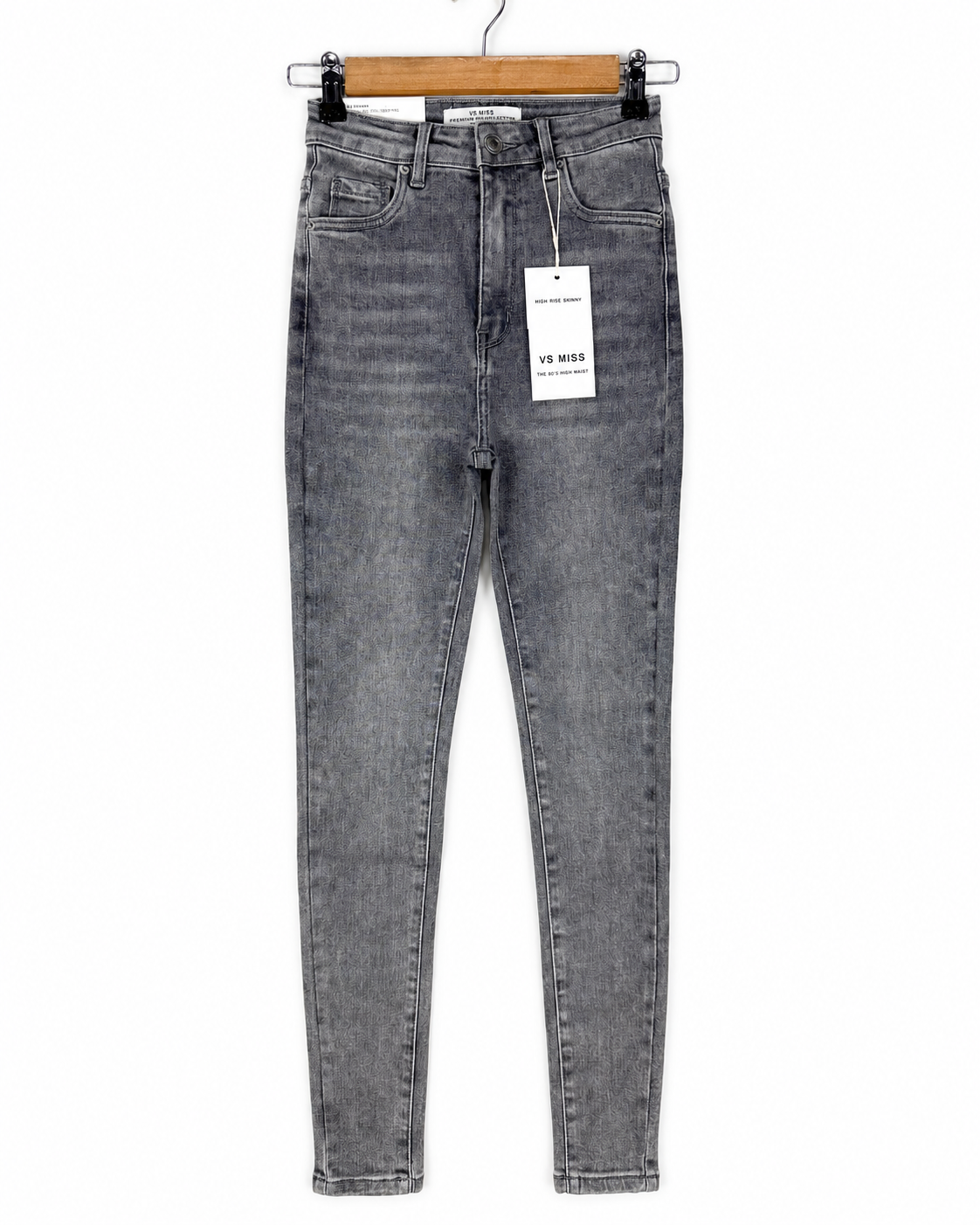 VS Miss | Skinny jeans super high waist Saar Donkergrijs