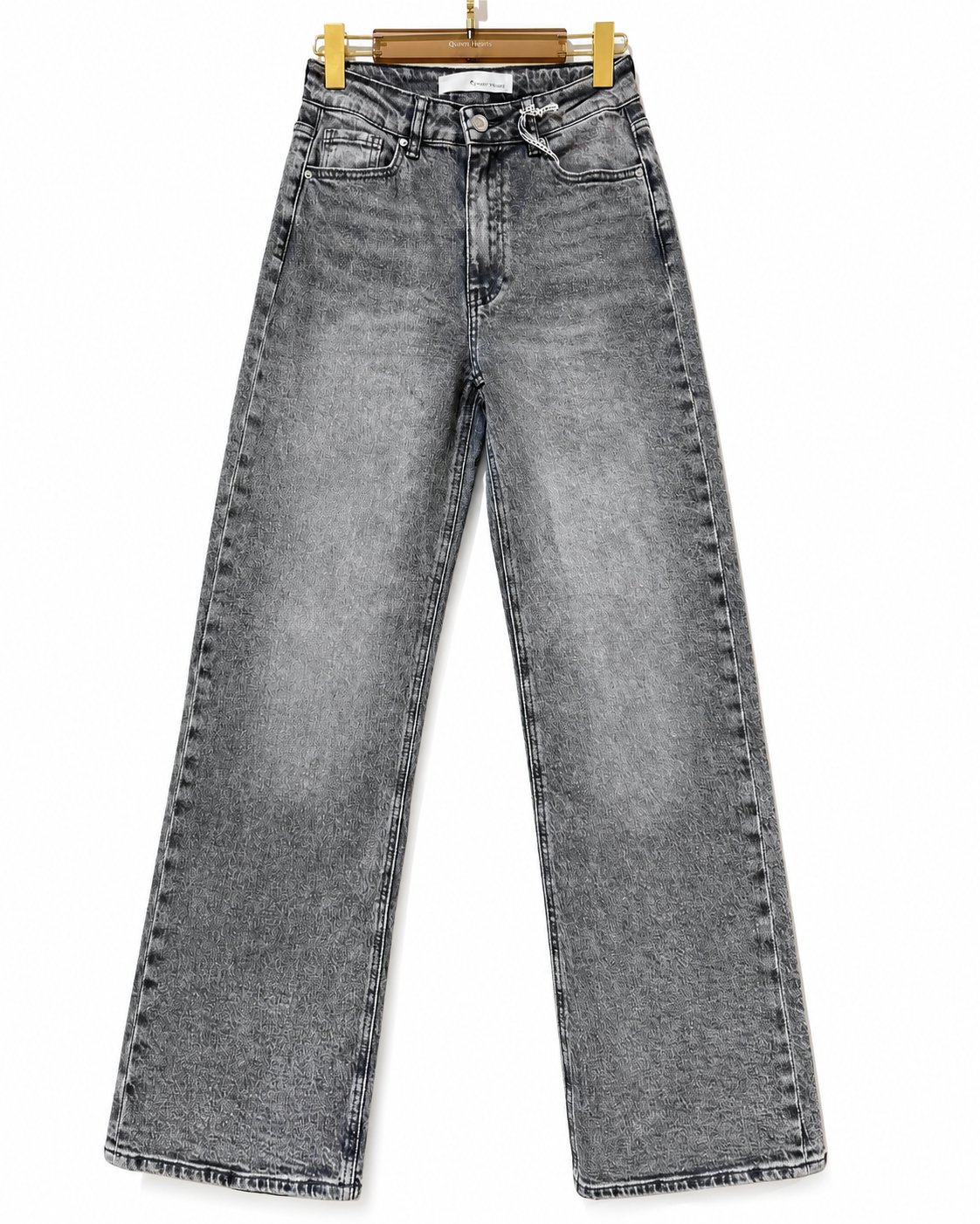 Queen Hearts | Wide leg jeans James Grijs