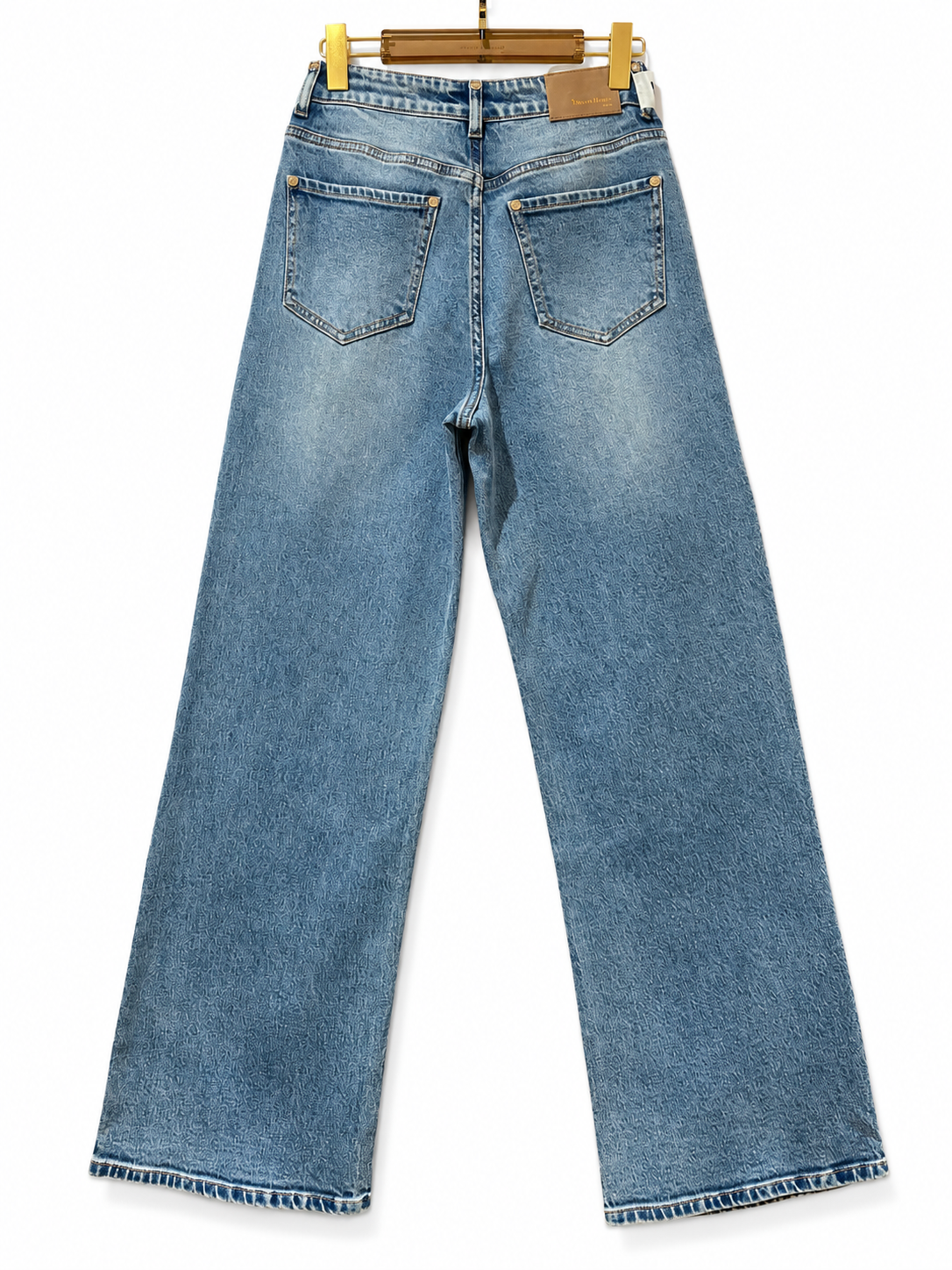Queen Hearts | Wide leg jeans Joelle-7 Blauw