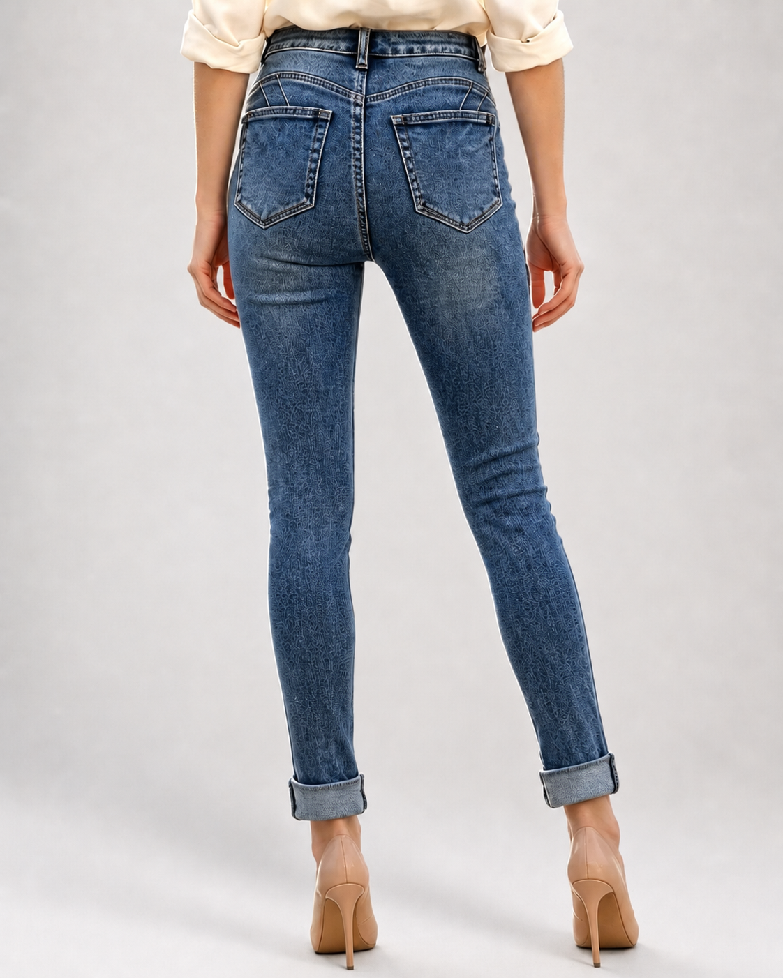 Laulia | Skinny jeans Lore-8 Donkerblauw
