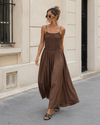Jumpsuit met kralen Tisha Donkerbruin