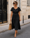 Off-shoulder jurk Noor Zwart