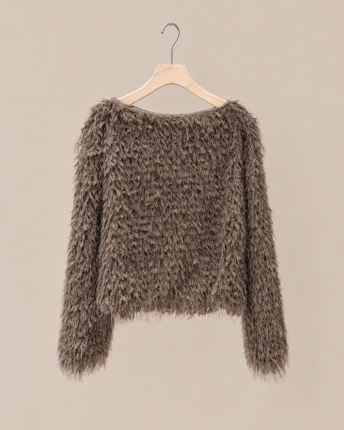 Off-shoulder top Lilly Taupe