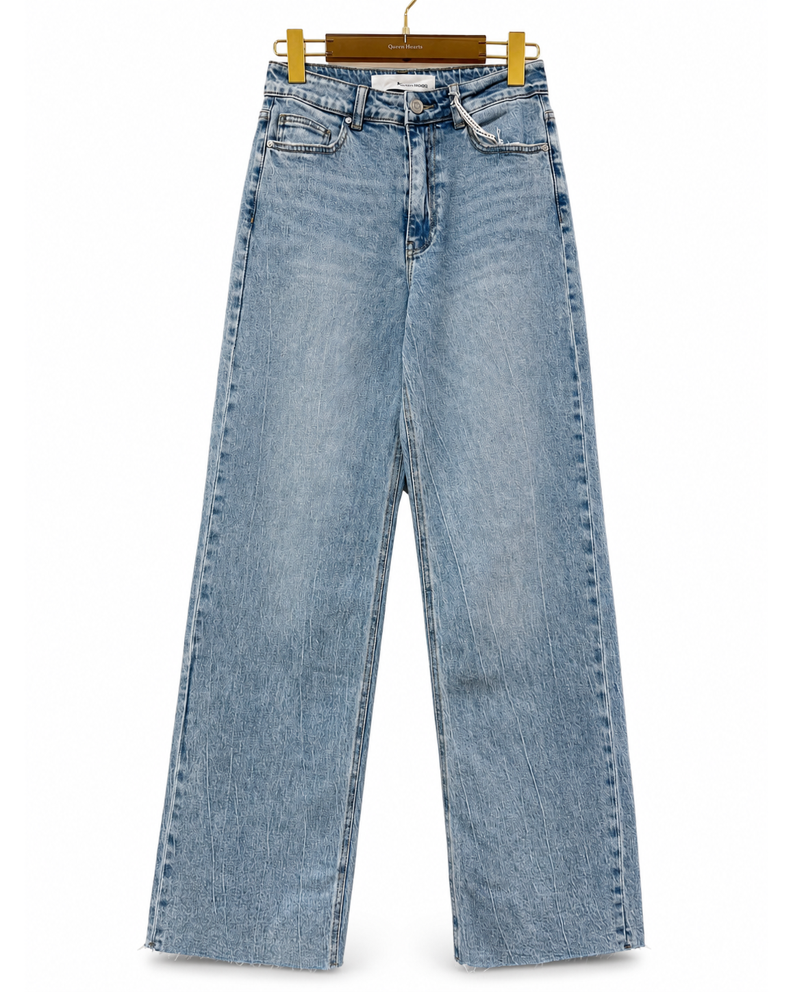 Queen Hearts | Wide leg jeans Nina-1 Blauw