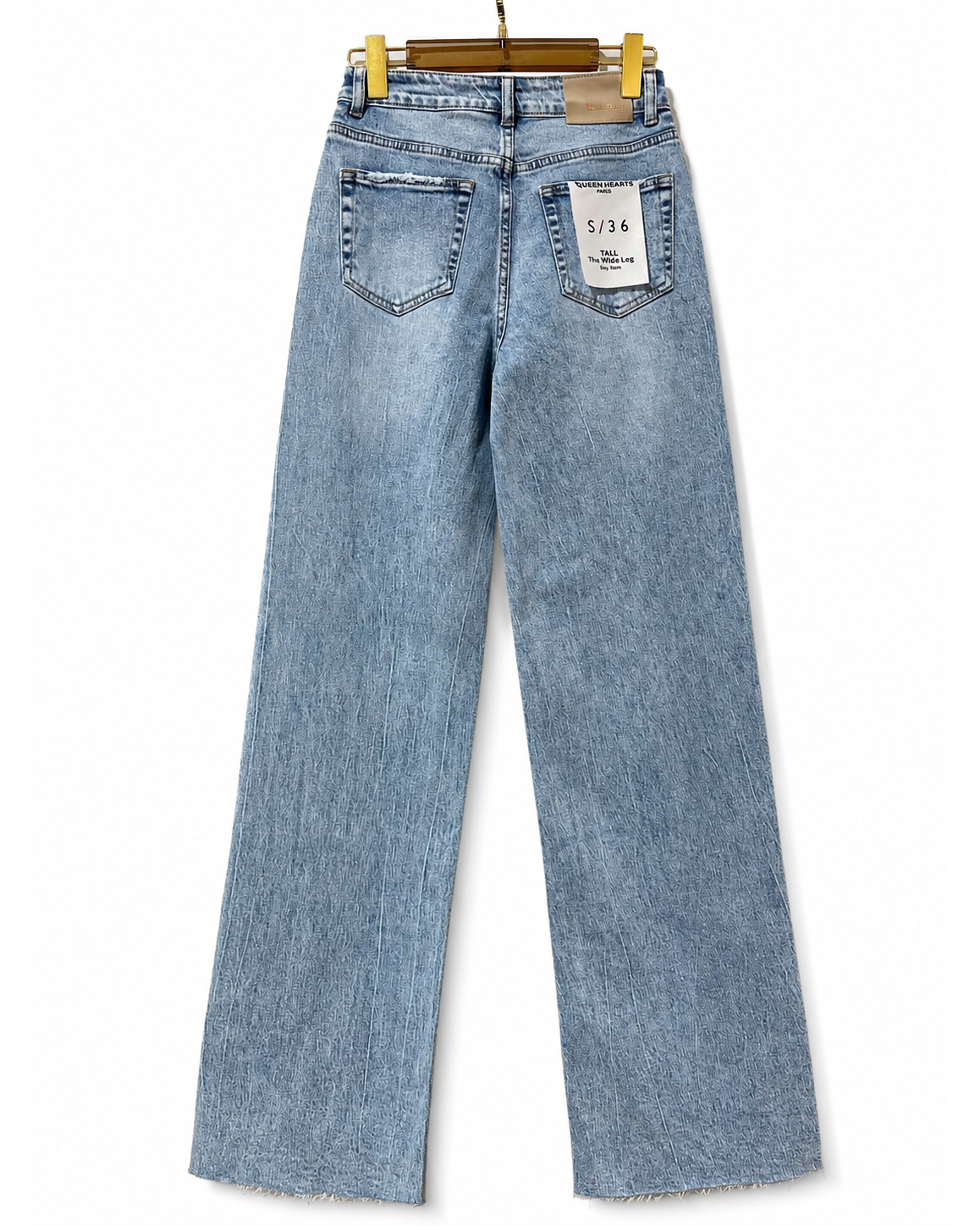 Queen Hearts | Wide leg jeans Nina-1 Blauw