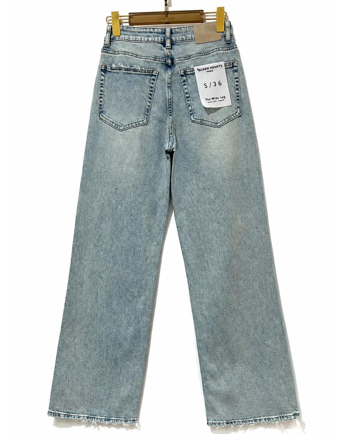 Queen Hearts | Wide leg jeans Nina-22 Lichtblauw