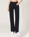 Hello Miss | Wide leg jeans Kella-1 Zwart