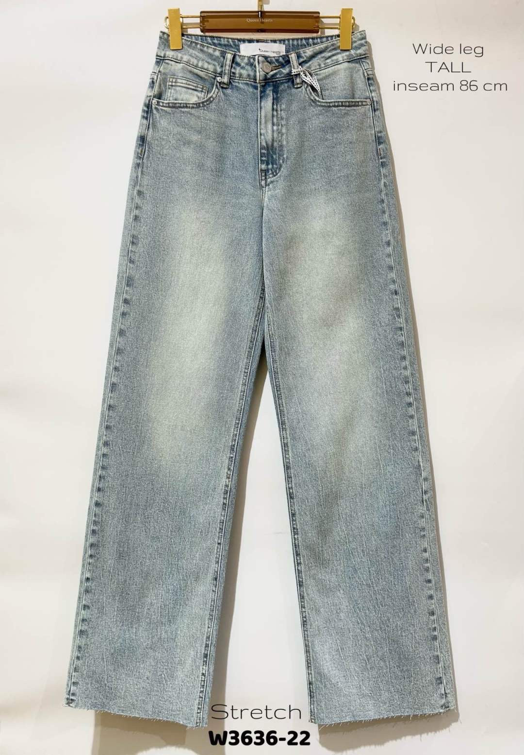 Queen Hearts | Wide leg jeans Nina-22 Lichtblauw