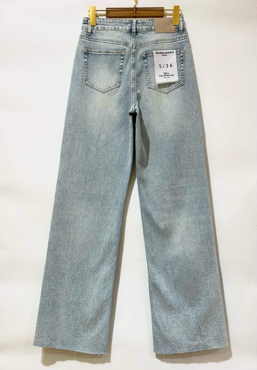 Queen Hearts | Wide leg jeans Nina-22 Lichtblauw