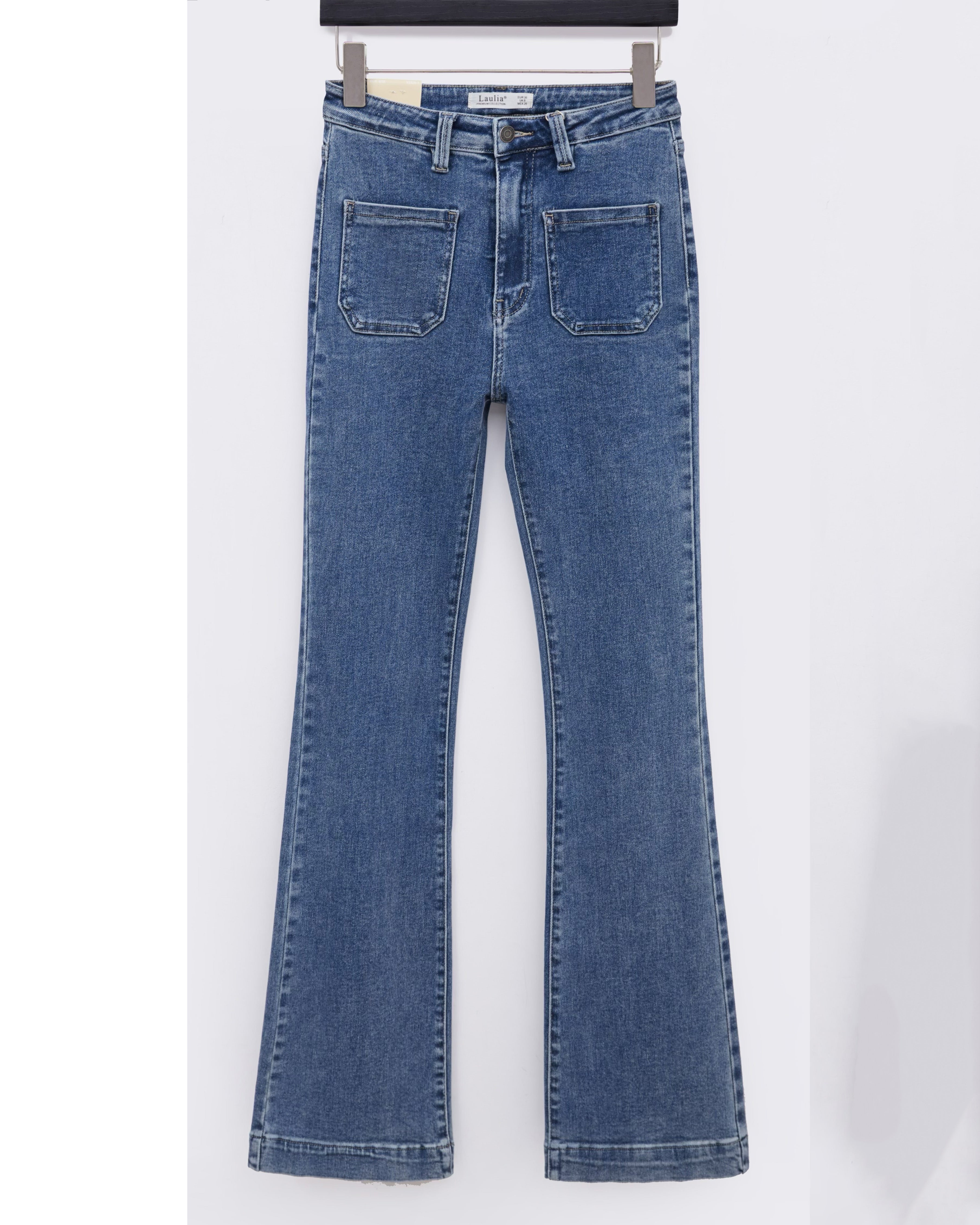 Laulia - Flared jeans Bibi-1 Blauw