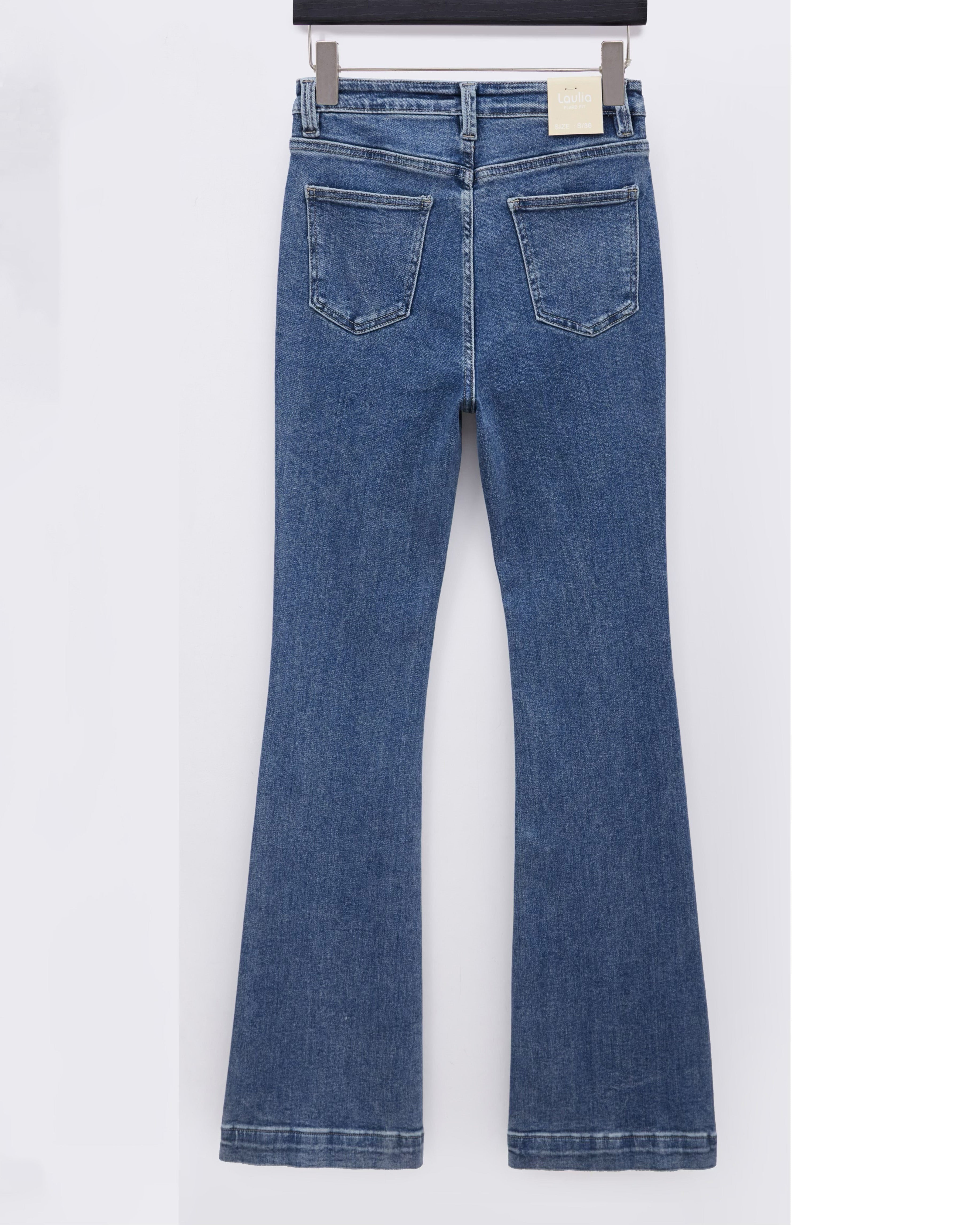 Laulia - Flared jeans Bibi-1 Blauw