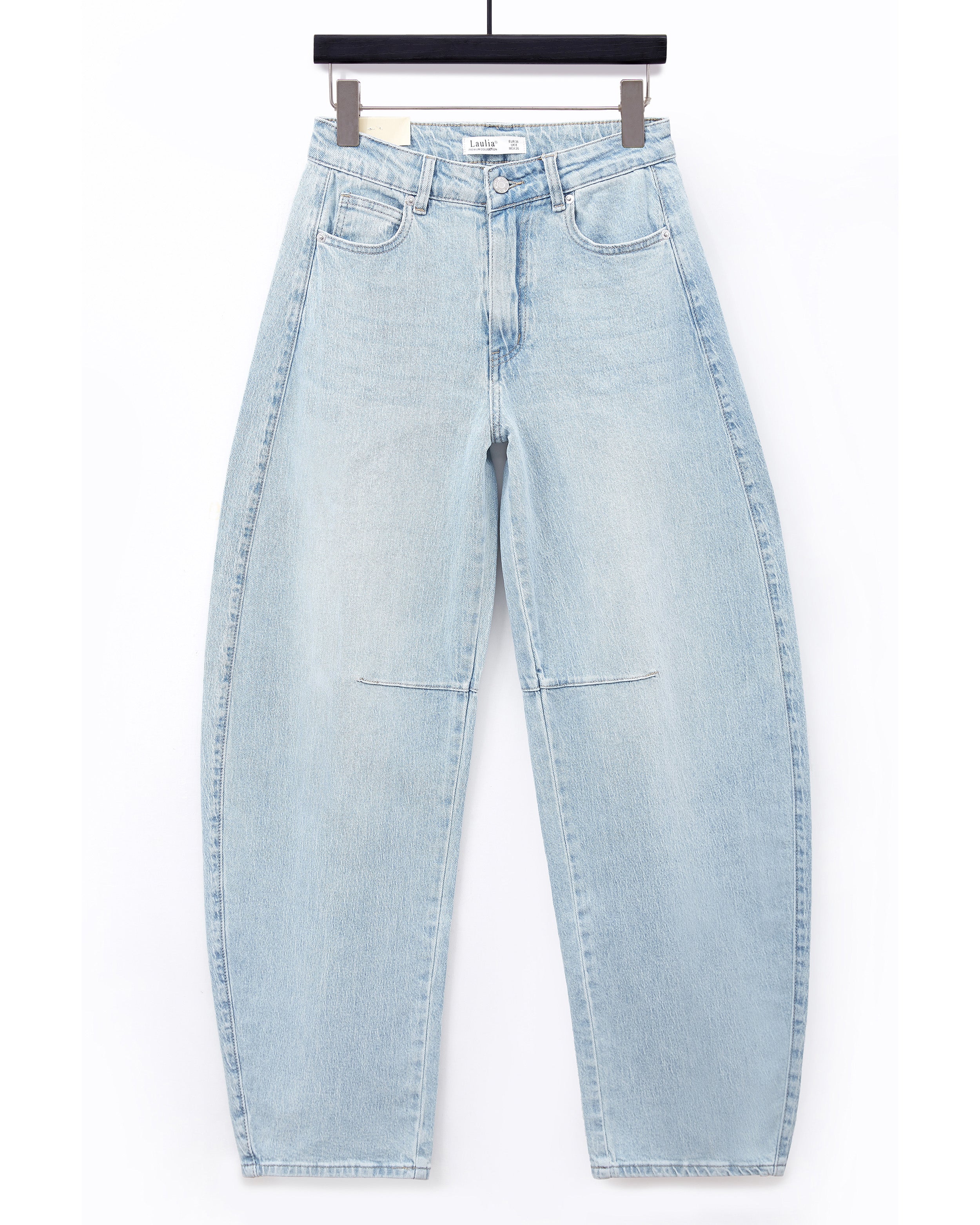 lichtblauwe Laulia jeans dames voorkant