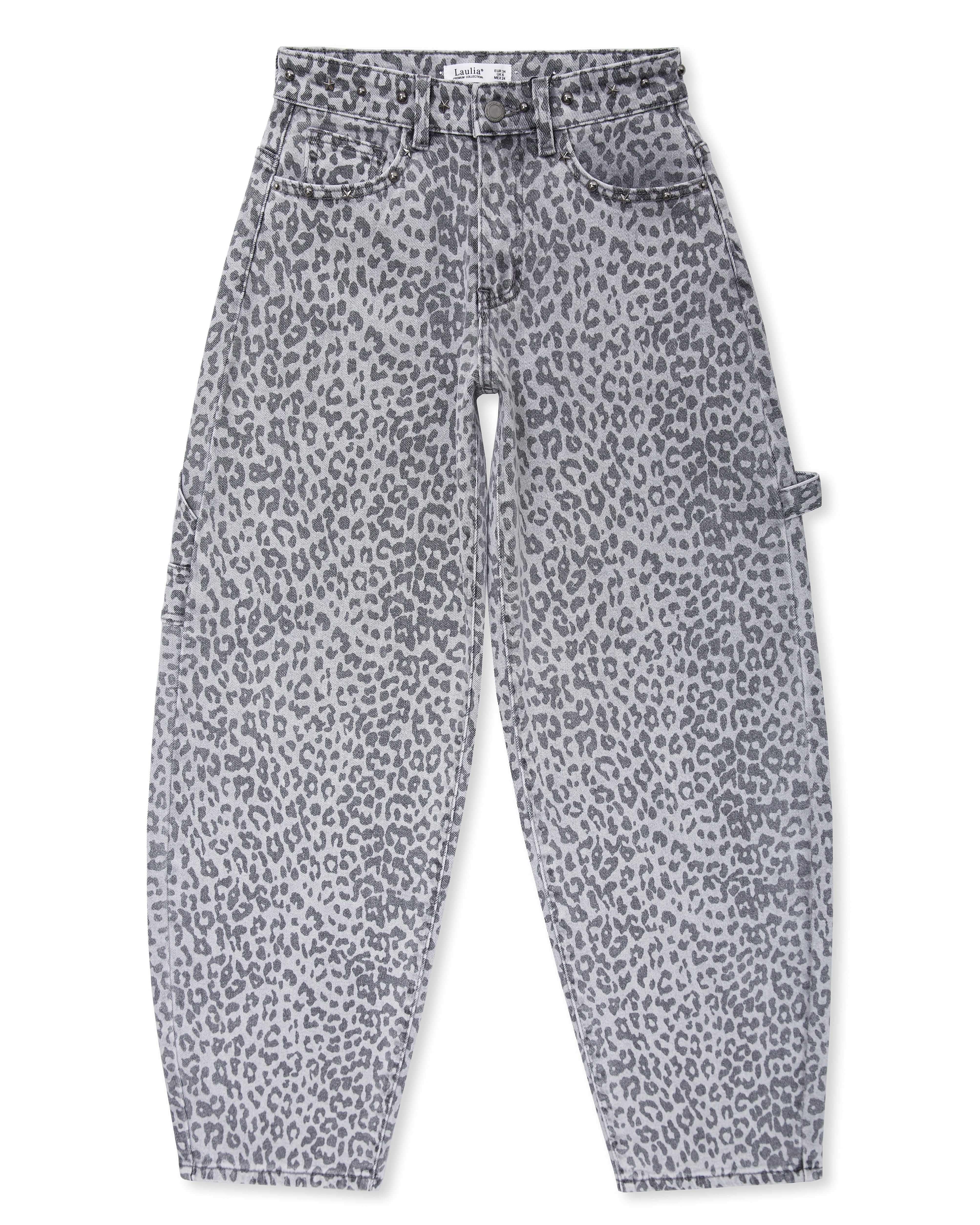 Laulia | Barrel jeans Julie-50 Grijs