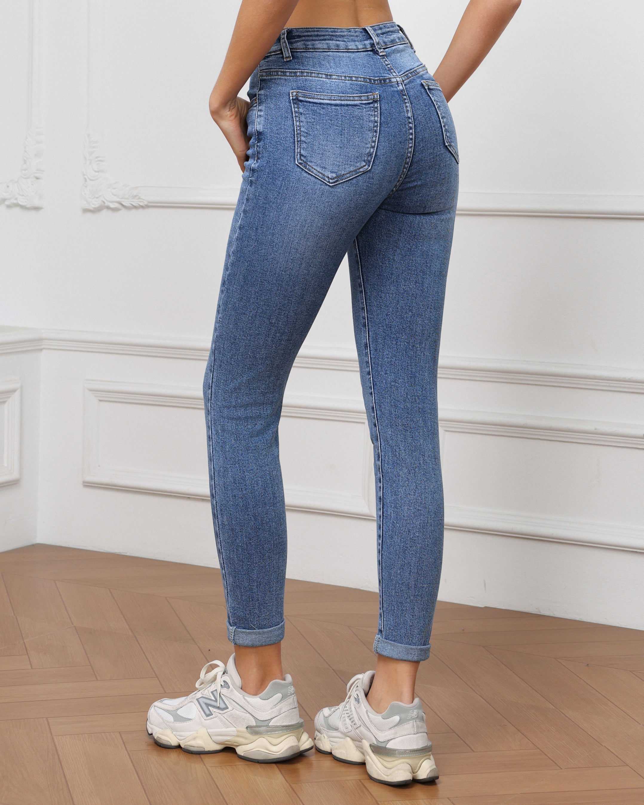 Hello Miss | Skinny jeans Cecile-5 Blauw