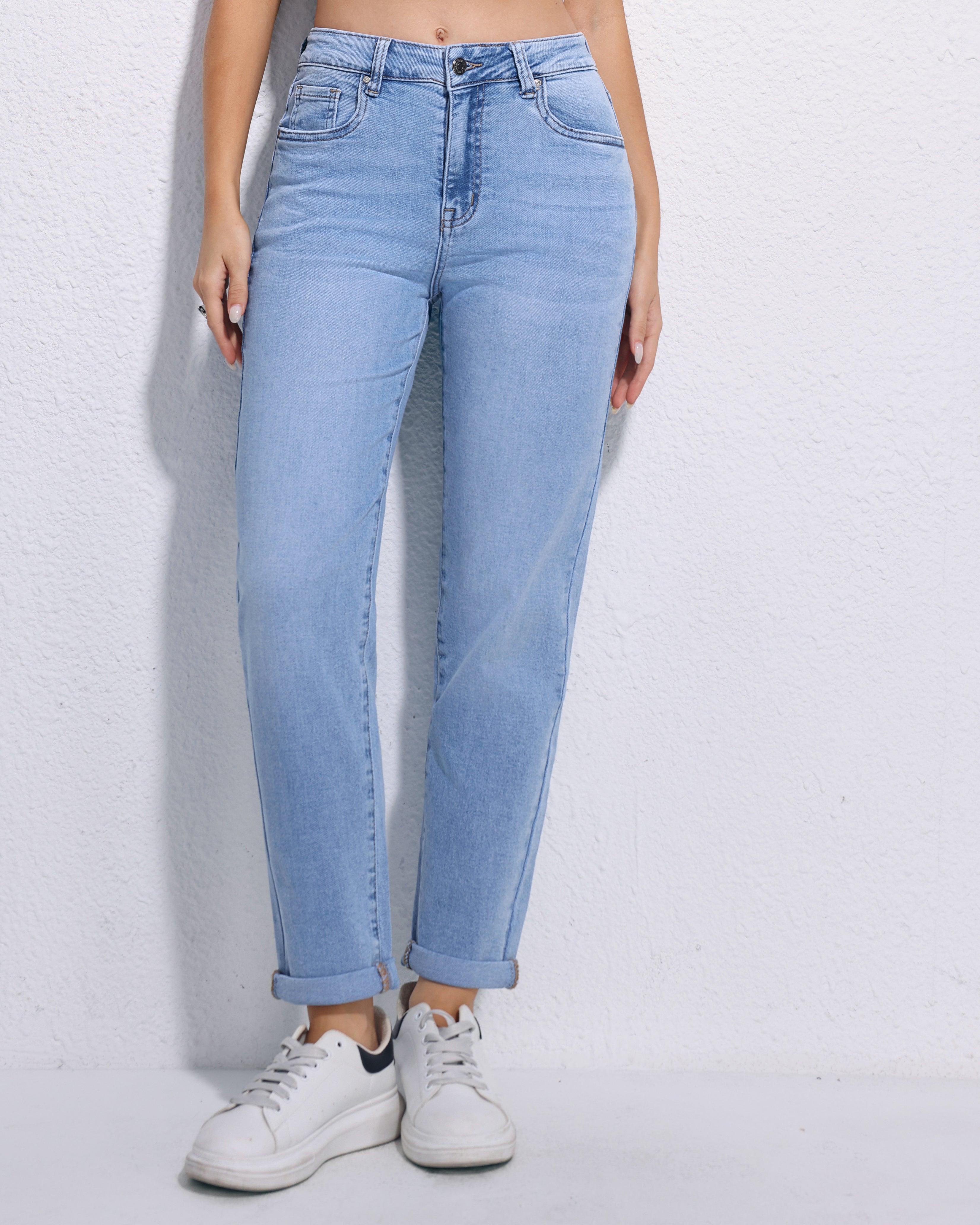 Hello Miss | Mom jeans Alley-2 Lichtblauw