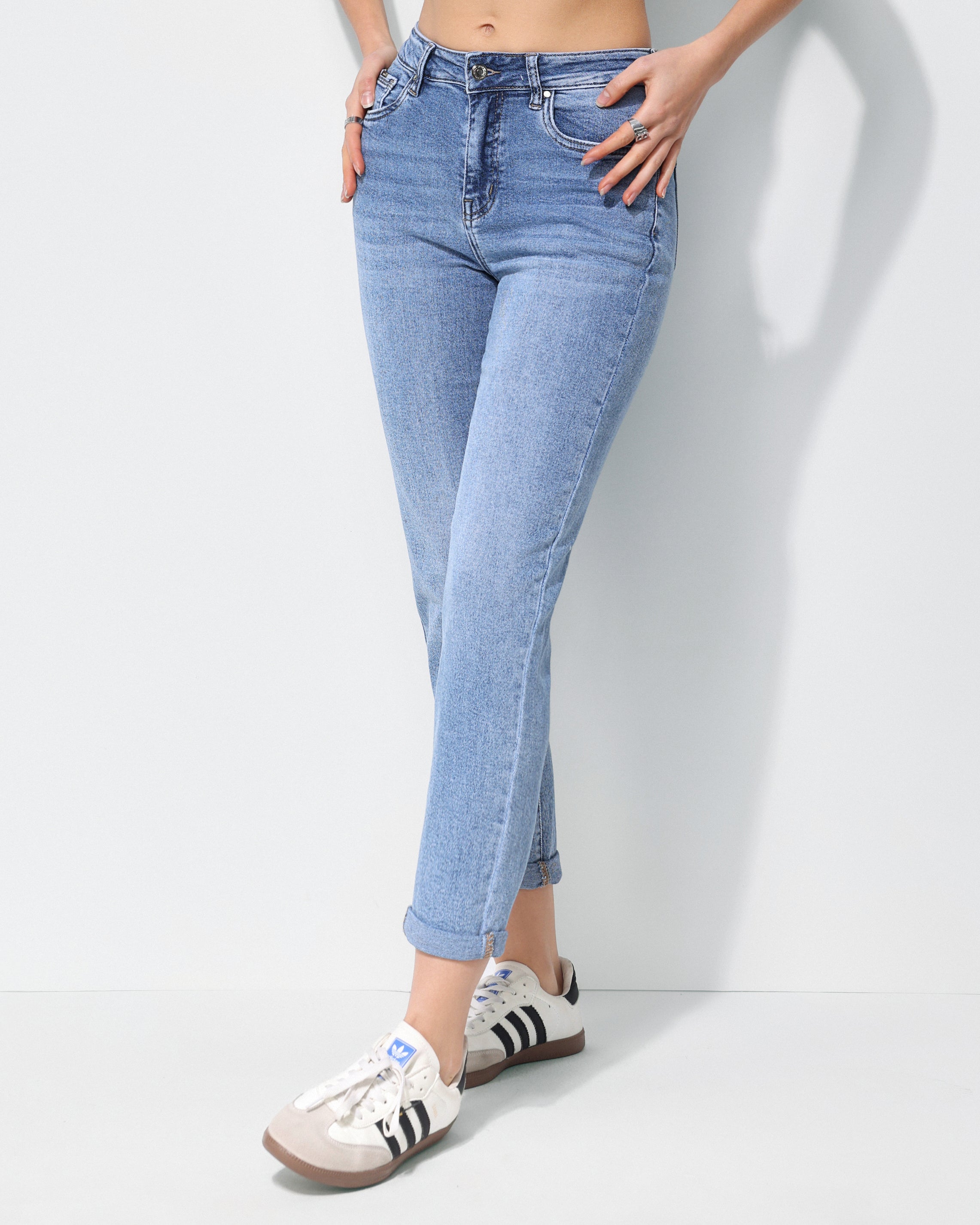 Hello Miss | Mom jeans Lela-9 Blauw