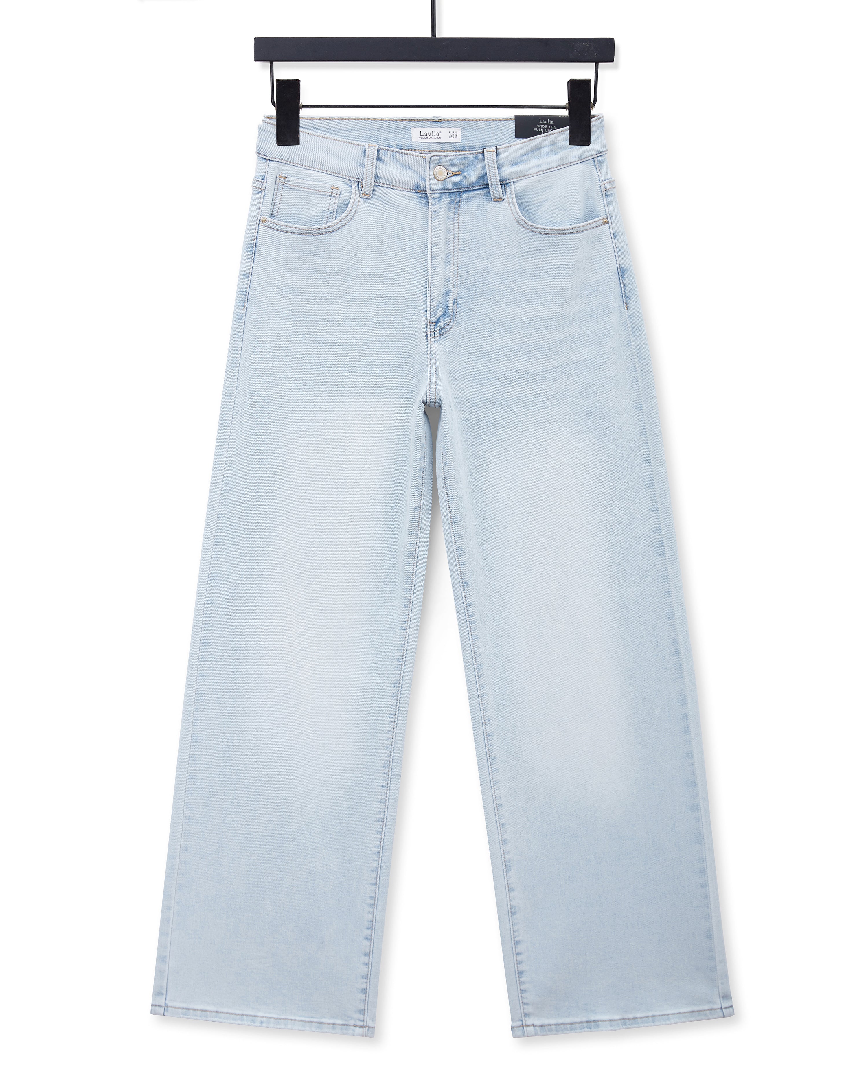 Laulia | Wide leg jeans Felice-1 Lichtblauw