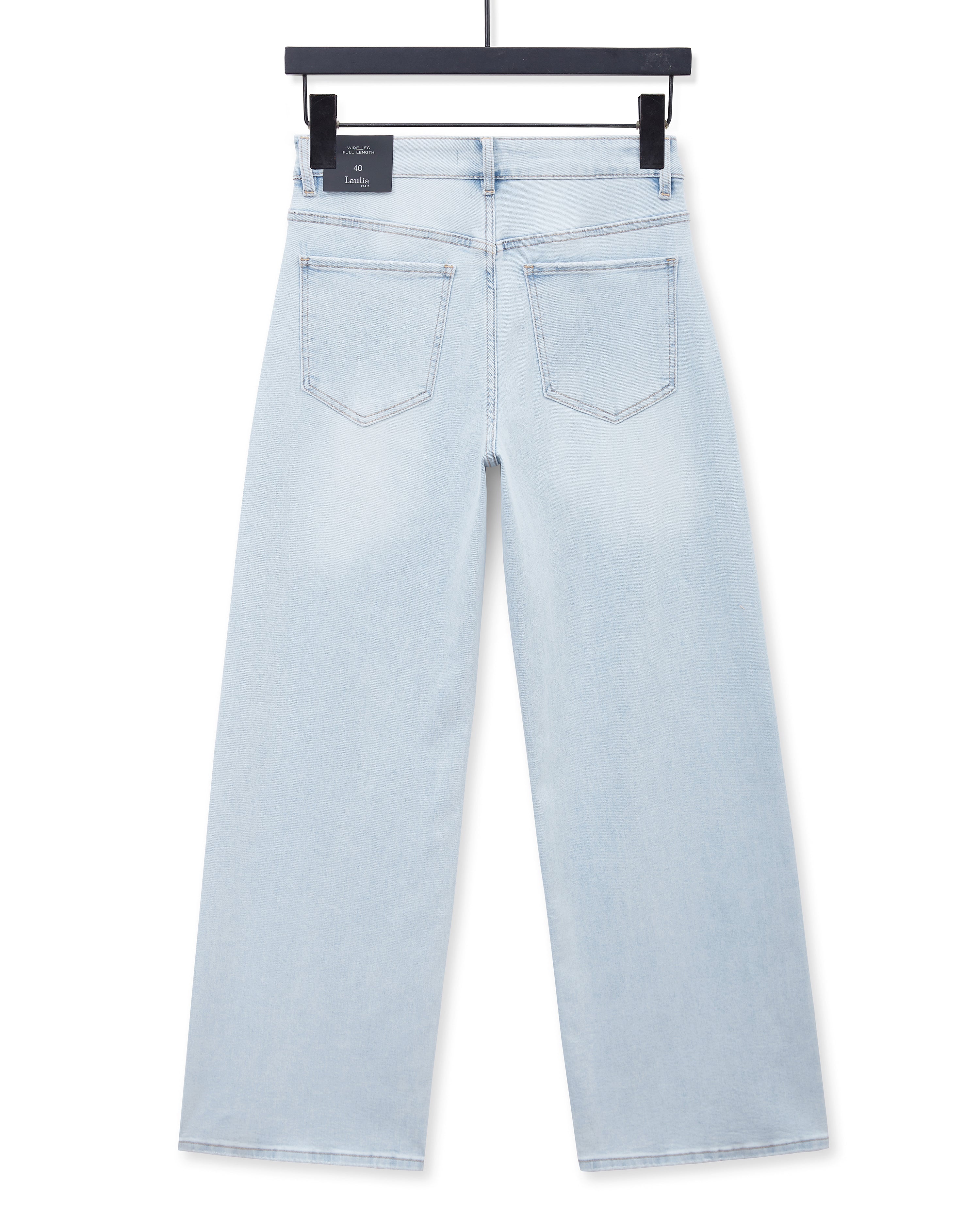 Laulia | Wide leg jeans Felice-1 Lichtblauw