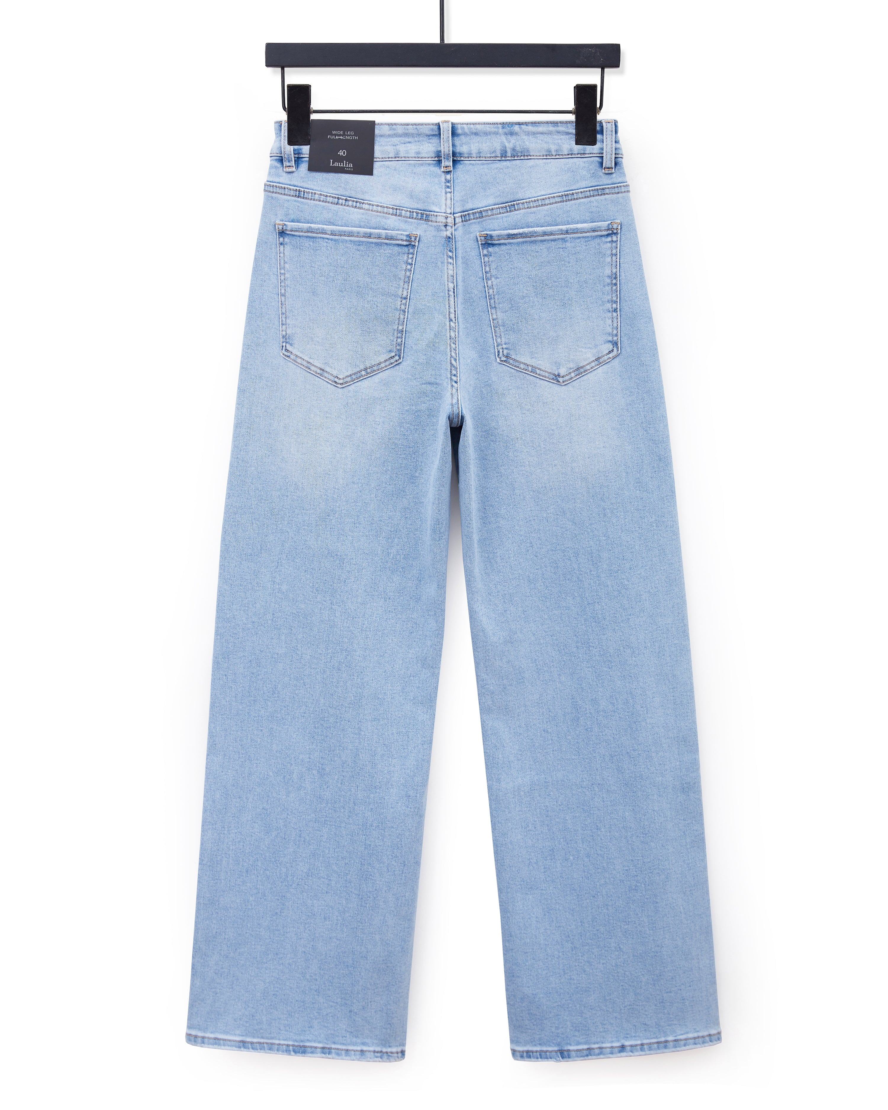 Laulia | Wide leg jeans Felice-2 Lichtblauw