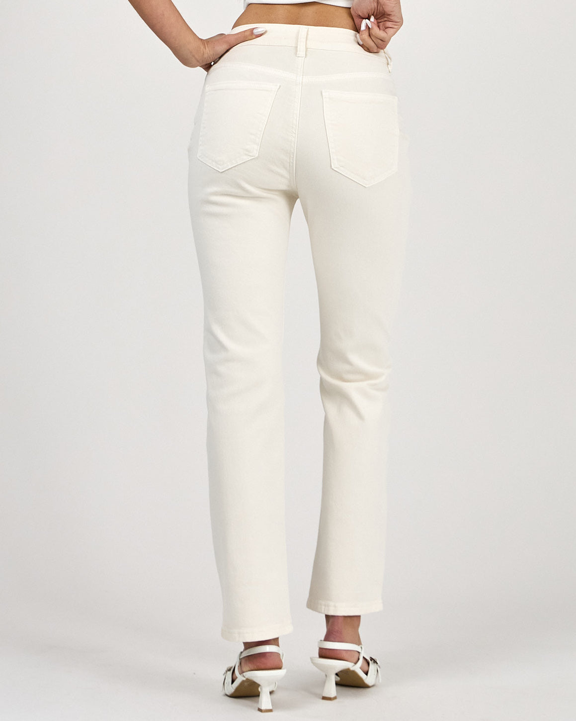 Ana & Lucy | Straight jeans Kim-W Beige